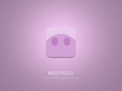 Miss Piggy app icon application bank flat icon icon illustration piggy