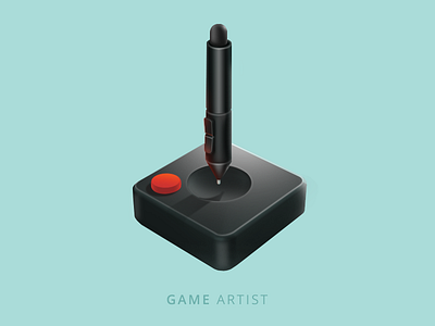 Game Artist digitalpen game gameart gameartist gamedesigner gamers games joystick logo logodesign pen wacom