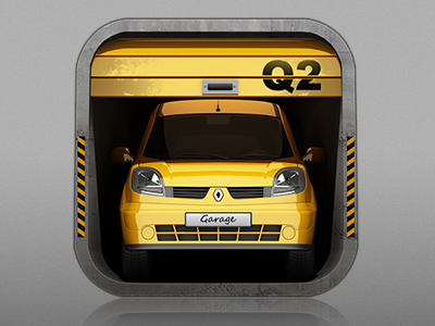 Garage Icon block car garage icon icons ios transport