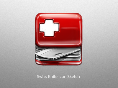 Swiss Knife Icon Sketch