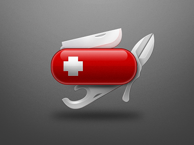 Swiss knife Illustration icon illustration knife swiss