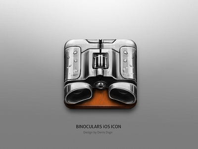 Binoculars iOS Icon Sketch