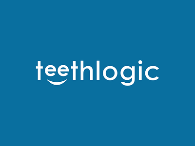 Teethlogic dental care dental logo dental technology dentist flat logo minimal logo
