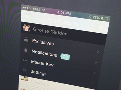 iOS6 to iOS7 Transformation by George Gliddon on Dribbble