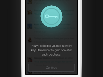 Loyalty Key Achievement (iOS7) 