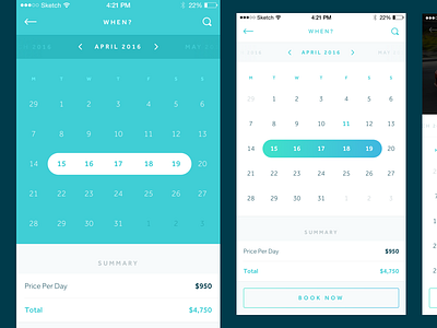 Calendar Exploration by George Gliddon on Dribbble