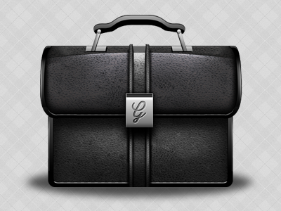 Briefcase Vector black brief briefcase buckle case george gliddon grain leather noise pattern patterns stitching vector