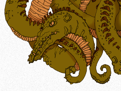 Double Dragon Knot celtic dragon illustration monster