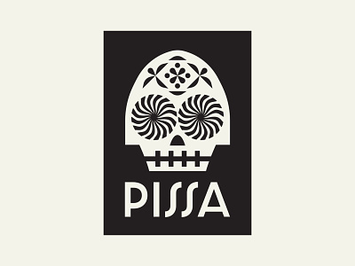 Pizza Voodoo branding design icon illustration logo pizza poster art skull voodoo