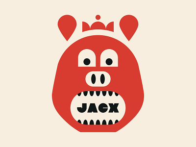 Pig Prince branding crown design icon illustration pig restaurant teeth typography