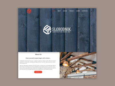 Slobodnik Construction Group Website web design wordpress