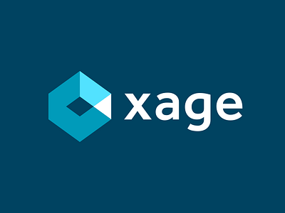 Xage Logo brand identity branding design cloud fabric geometric design hexagonal iot logo operations security security logo technology vector xage