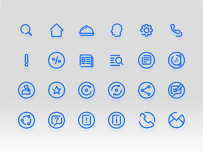 Online Home Services Request Linear Icons