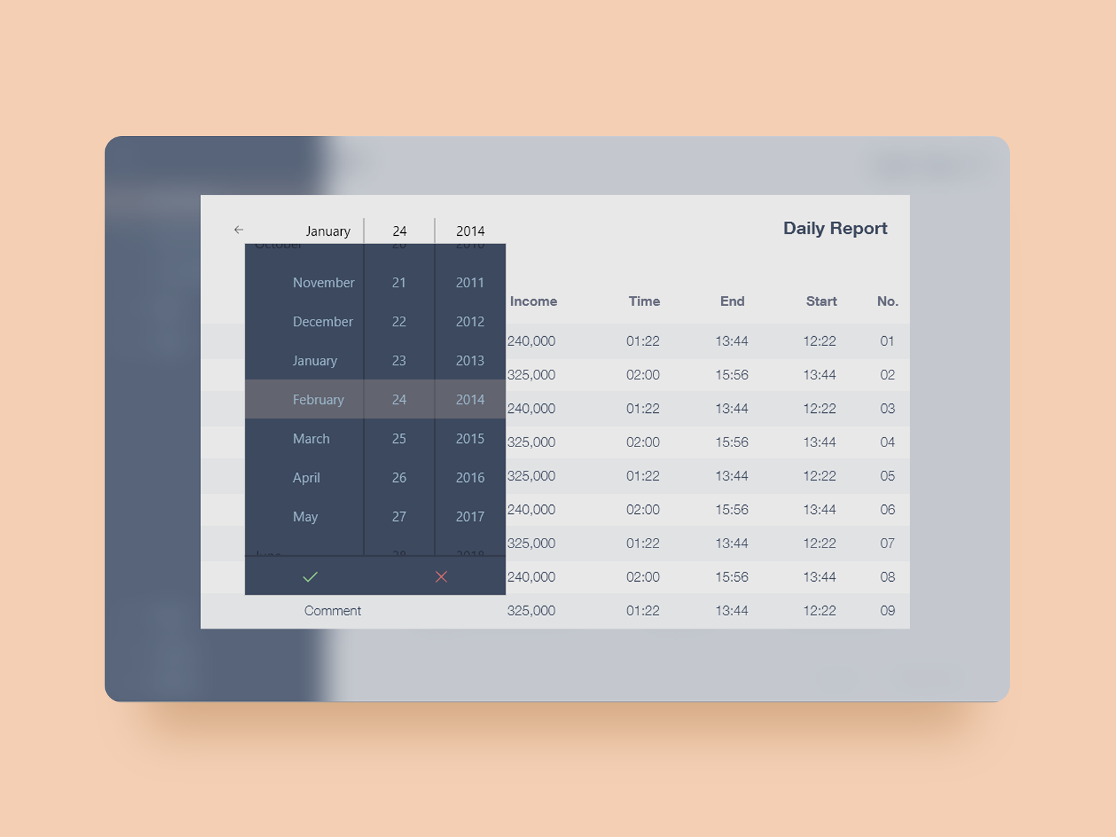 timetracker on desktop