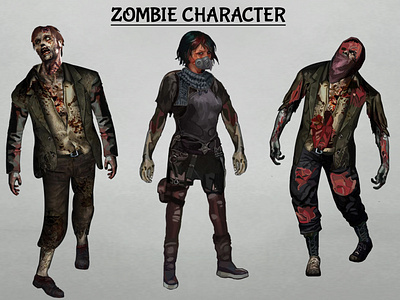 Zombie game character