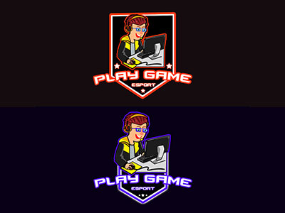 play game logo character game character play game game logo play game logo play logo