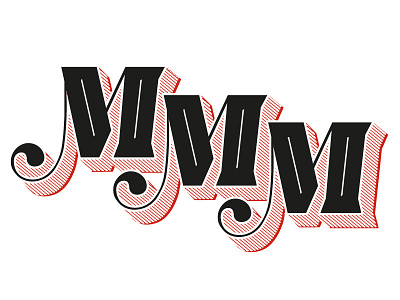 Mmm lettering m mmm type typography