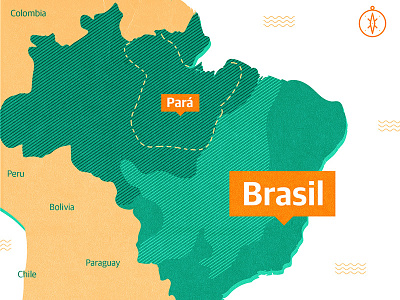 Brasil / Palm Oil map brasil flat geography guardian map palmoil southamerica sustainable