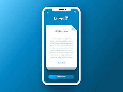 Job Listing dailyui designer job job listing linkedin