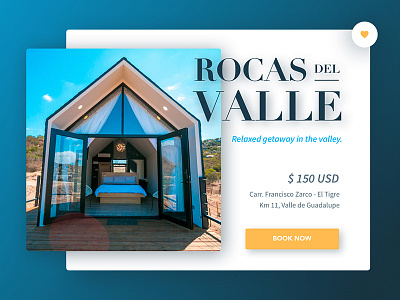 Hotel Booking booking dailyui ensenada hotel rocas del valle