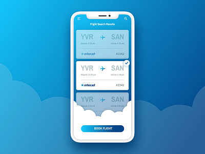 Flight Search dailyui flight interjet search