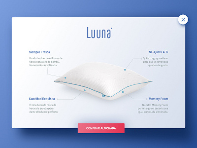 Product Tour dailyui luuna pillow product tour