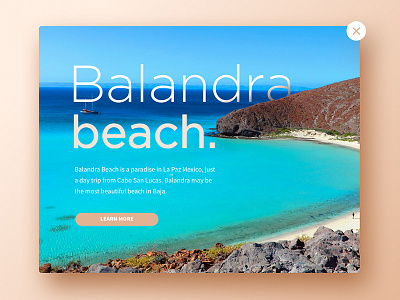 Advertisement baja balandra dailyui mexico