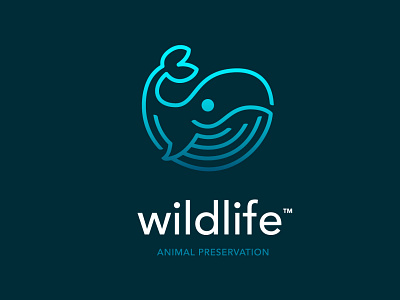 Wildlife logo thirtylogoschallenge whale wildlife