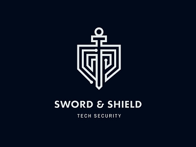 Sword & Shield logo shield sword thirtylogoschallenge