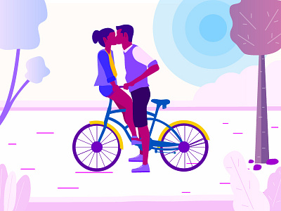 Relationship Goals clouds couple cycling goals heart kiss love realtionship romance valentines