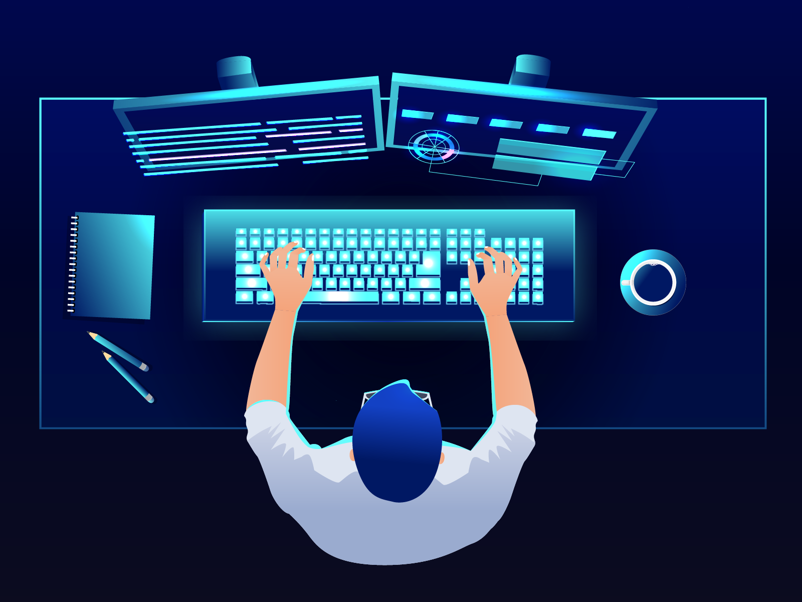 Developer Top View By Sahil Bhagat On Dribbble Developer Top View By Sahil Bhagat On Dribbble