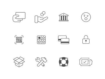 mCASH Icon Suite app iconography icons mcash payments set symbol website