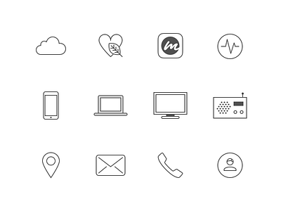 mCASH Icon Suite – Part 2 app iconography icons mcash payments set symbol website
