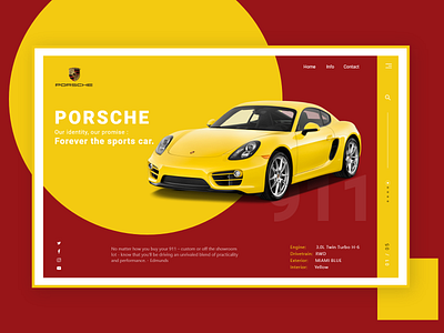 Porsche website design