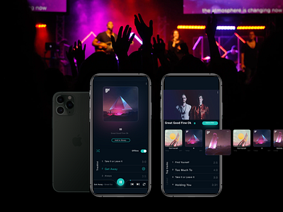 Live Music Track App android app design live live music love music music app music player play songs uiux