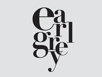 Earl grey graphicdesign identity tea teekanne type typography