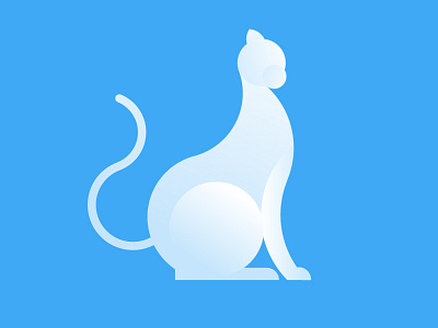 Cica animal cat design illustration logo logotype mark symbol