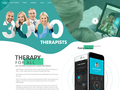 Therapist art branding creative design design doctor flat freelance design illustration medical therapist typography ui ux web web design