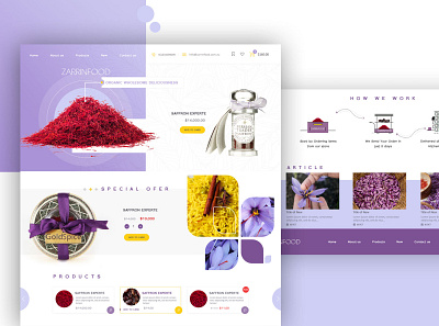saffron Web design creative design design saffron ui ux web web design webdesign