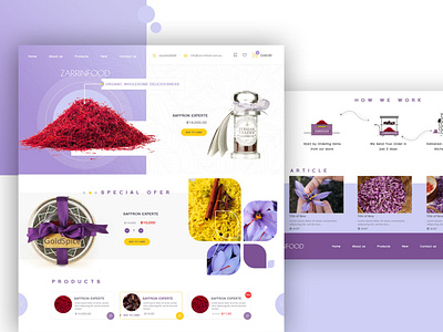 saffron Web design