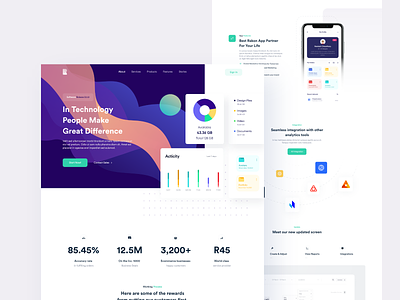 Software Landing Page