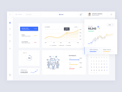 CD Web App Dashboard bitcoin usd price black animate cryptocurrency cd white chart circle calender progress dashboard web app designe illustration rate blue yellow notification admin search product ui design ux