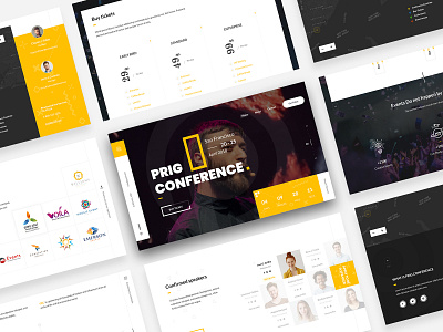 Prig Conference 💥 Event app application desktop attachment graph statistic chart account task clean minimal white client conversation mail conference event customer user ui dashboard admin email gmail message chat messenger page search setting profile support template ux web website webpage website