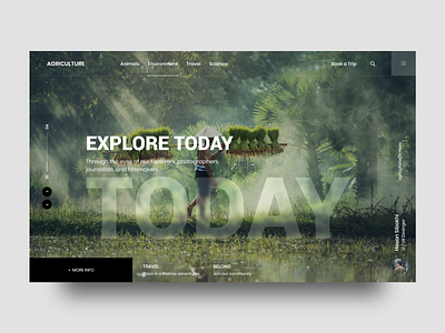 Agriculture. agriculture black color dark design homepage landingpage layout nature product smooth template typogaphy ui ux web webdesign white