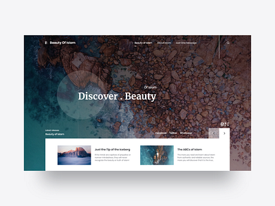 Discover Beauty. clean minimal white color concep customer user ui design discover beauty homepage landingpage product slider smooth template typography ui ux web webdesign white