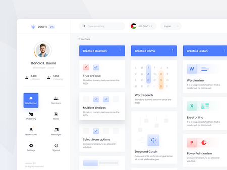 LMS by Hasan Sibakhi on Dribbble