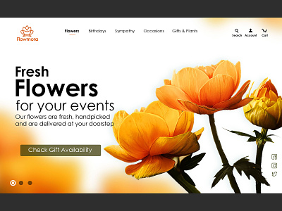 FLOWER SHOP UI art direction design ui user interface uxdesign uxui winsfiles