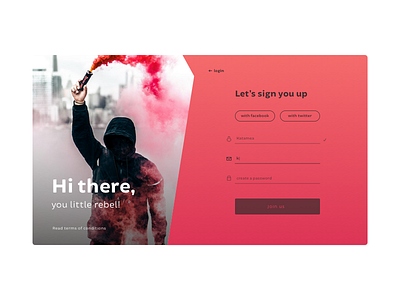 Daily UI : 001 Sign up daily ui