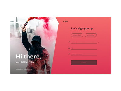 Daily UI : 001 Sign up