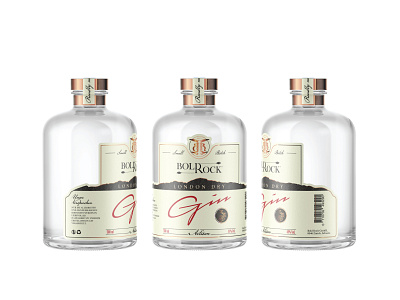 BoldRock branding gin labels premium spirits
